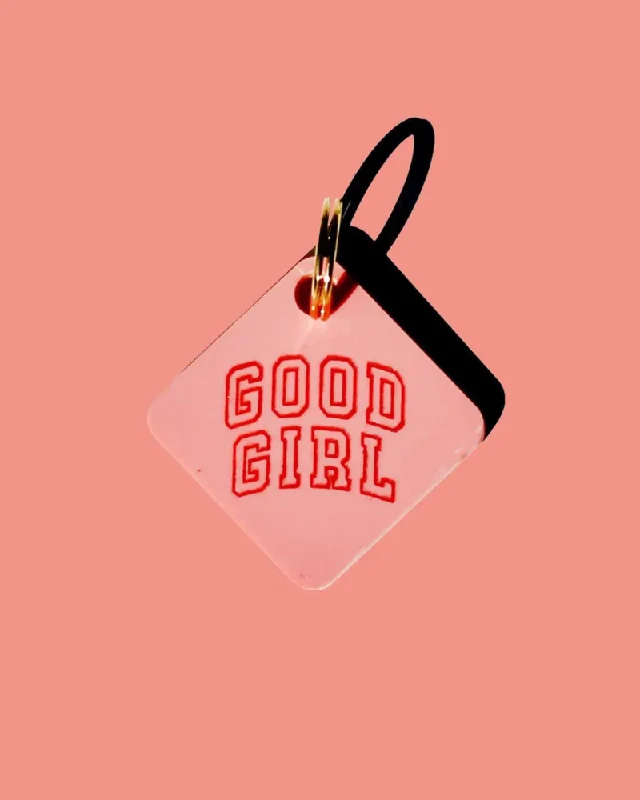 Good Girl Acrylic Pet Tag