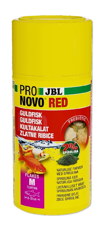 JBL ProNovoRed - osnovna hrana u listićima za zlatne akvarijske ribice 100ml