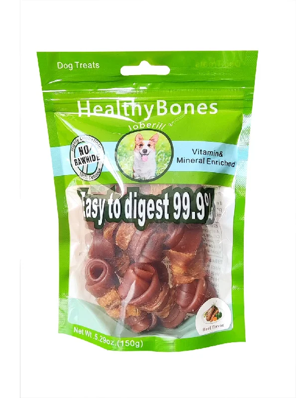 JOBERILL HEALTHY BONES BEEF FLAVOR KNOTTED BONE WRAP CHICKEN MEAT-150 g