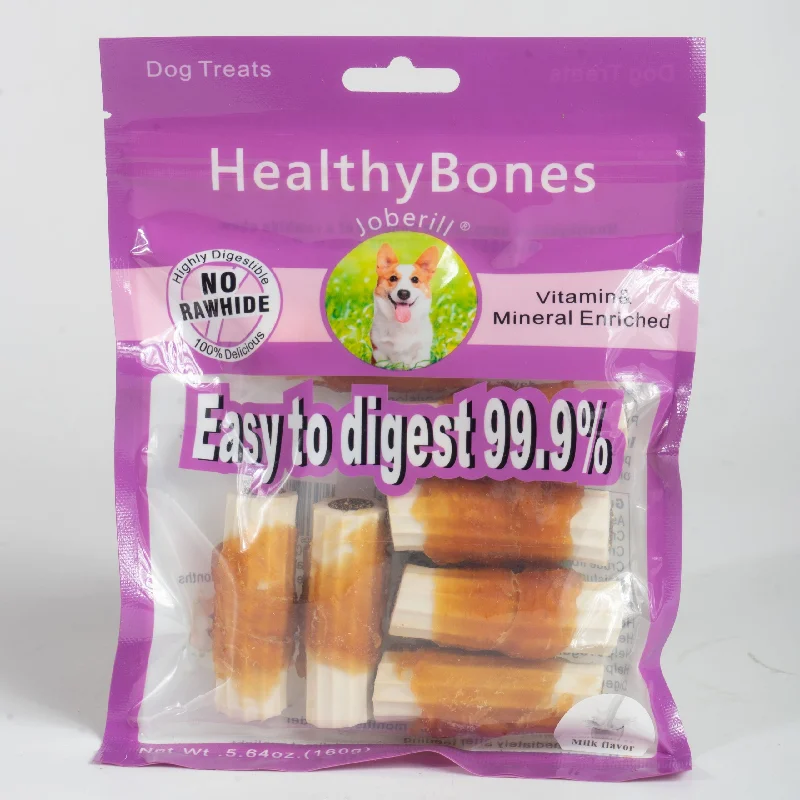 JOBERILL HEALTHY BONES MILK FLAVOR ROLL WITH CHICKEN MEAT WRAP-160 g