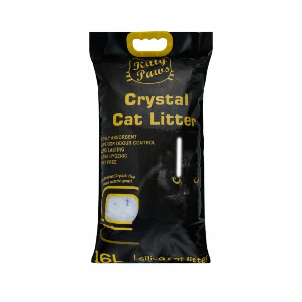 KITTY PAWS CRYSTAL SILICA CAT LITTER-16L (6.8 Kg)