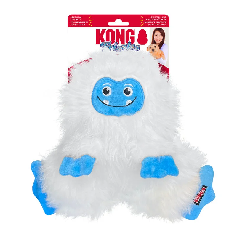 KONG Igračka za pse Holiday Frizzles Yeti M/L, zvučna, 27,94x27,94x6,99cm