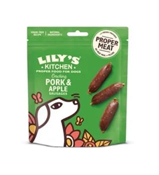 Lily's Kitchen Cracking Pork & Apple Sausages Dog Treat (70g)