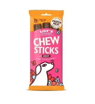 Lily's Kitchen Dog Chew Sticks w/ Beef Dog Treats (120g)