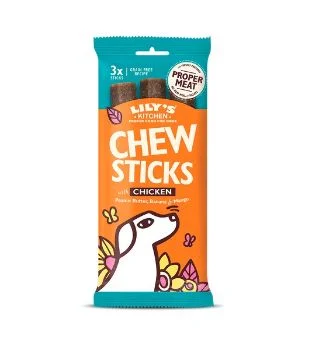 Lily's Kitchen Dog Chew Sticks w/ Chicken Dog Treats (120g)