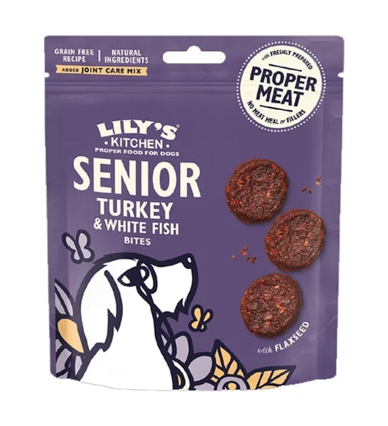 Lily's Kitchen Turkey & Whitefish Senior Dog Treats (70g)