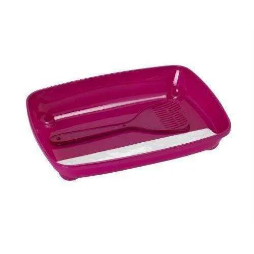 Moderna Products Arist-O-Tray Cat Litter Tray For Puppies - Fuchsia