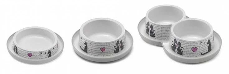 MODERNA Zdjelica Trendy Dinner za mace Cat's in love, plastična, 350 ml