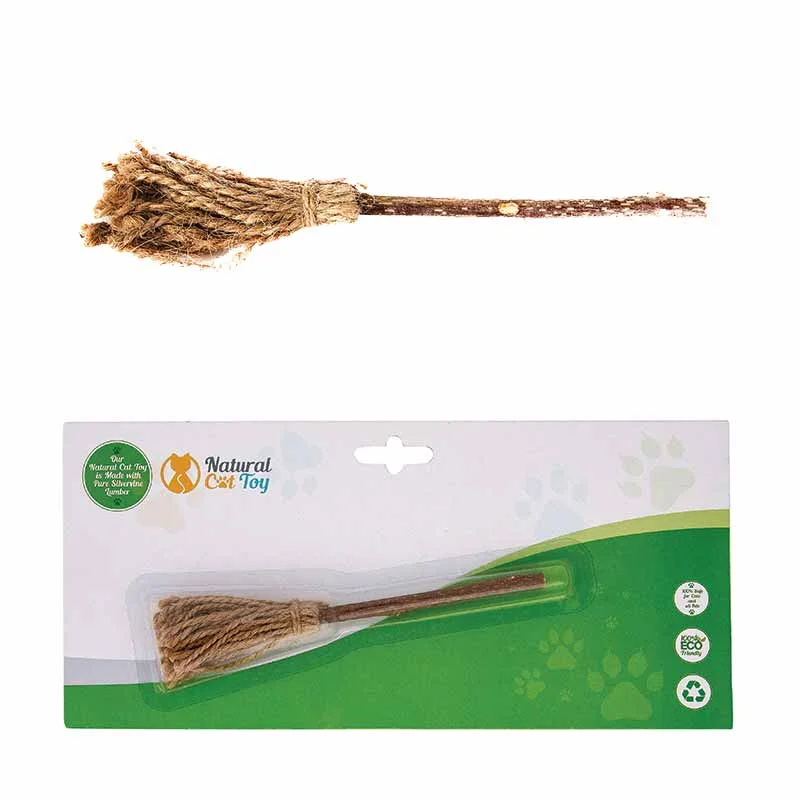 NATURAL CAT TOYS Silver Vine Miraculous Magic Broom