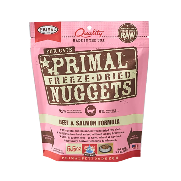 PRIMAL Freeze-Dried Beef & Salmon Formula, 156g (5.5oz)