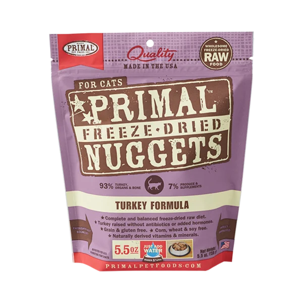 PRIMAL Freeze-Dried Turkey Formula, 156g (5.5oz)