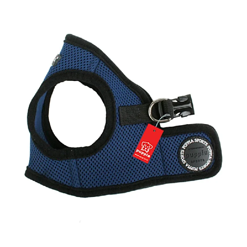 PUPPIA SOFT VEST HARNESS - ROYAL BLUE -  M