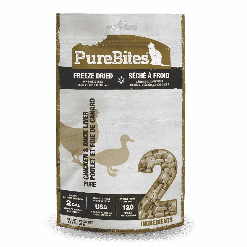 PureBites Chicken Breast & Duck Liver Freeze-Dried Cat Treats 1.05 oz
