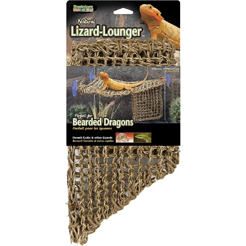 Reptology Lizard Lounger Large Corner Triangle for Bearded Dragons, Anoles, Geckos, and Other Reptiles