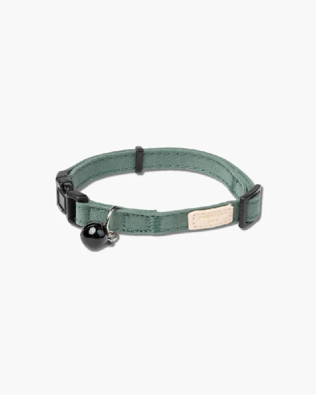 Soft Cat Collar in Myrtle Green