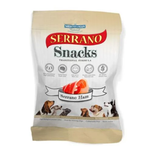 STREET PAWS DONATION - Serrano Snacks Gluten Free Dog Treats - Serrano Ham 100g