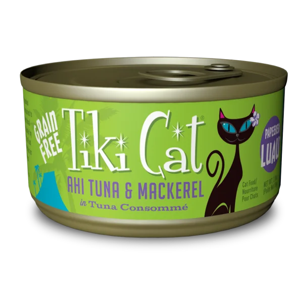 TIKI CAT Papeekeo Luau Ahi Tuna & Mackerel, 80g