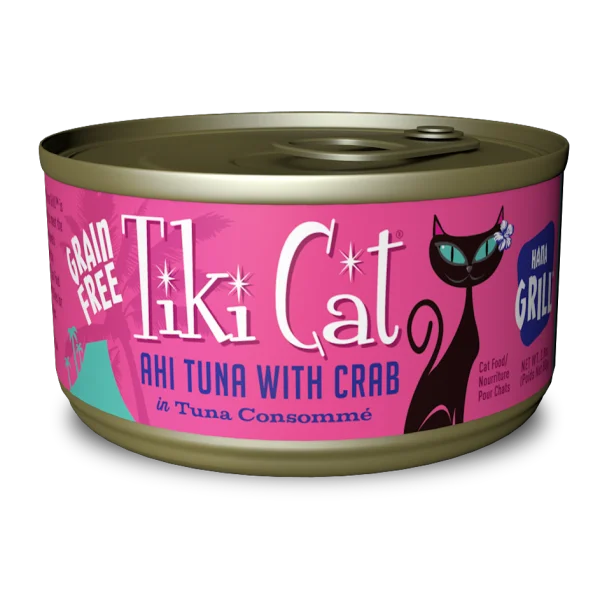 TIKI CAT Hawaiian Grill Hana Ahi Tuna & Crab in Tuna Consomme, 80g