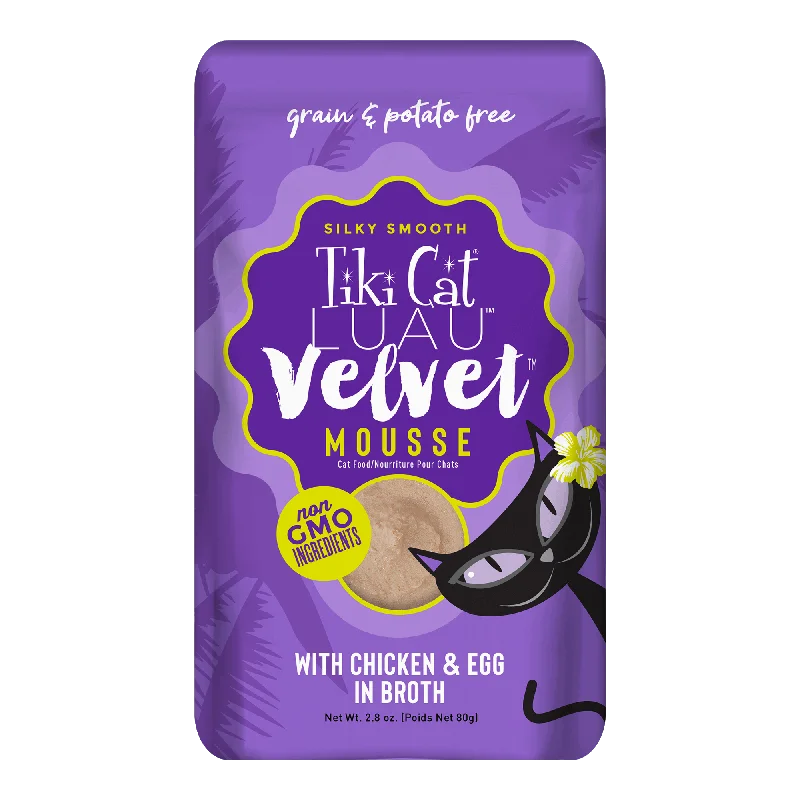 TIKI CAT Velvet Mousse Chicken & Egg, 80g pouch