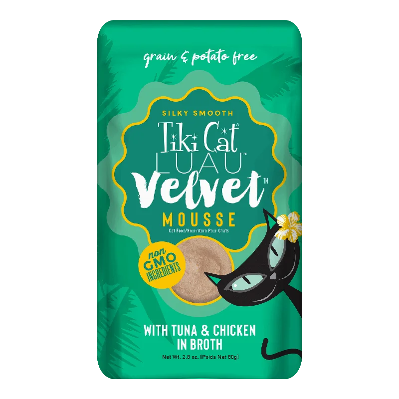 TIKI CAT Velvet Mousse Tuna & Chicken, 80g pouch