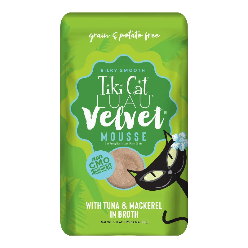 TIKI CAT Velvet Mousse Tuna & Mackerel, 80g pouch