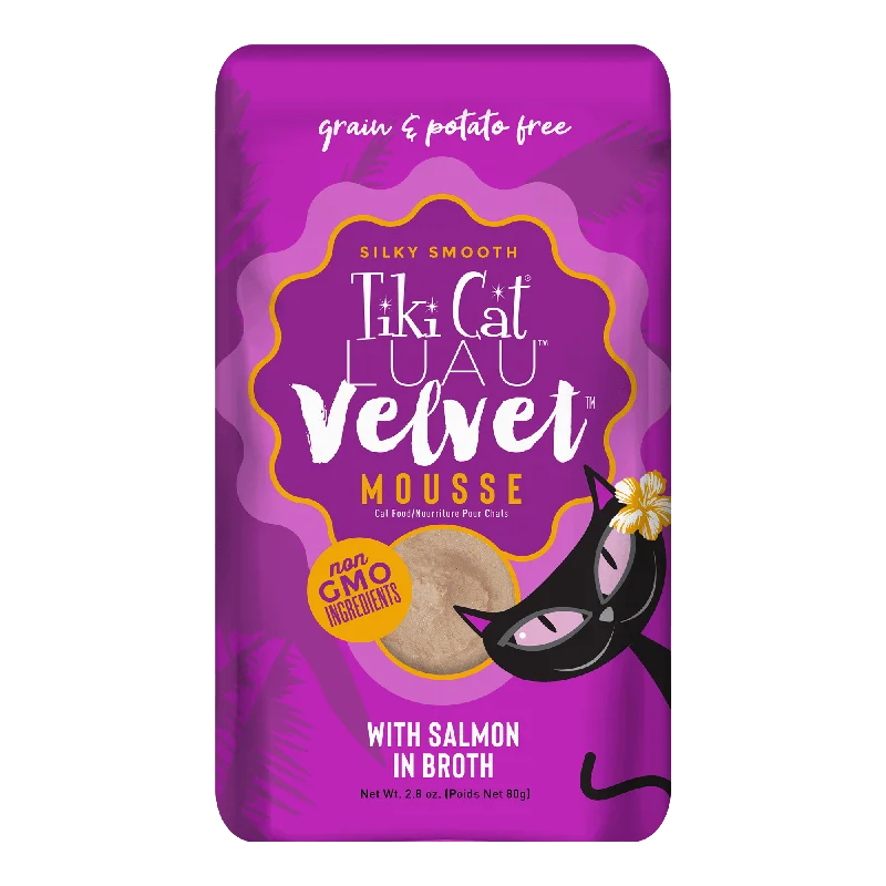 TIKI CAT Velvet Mousse Wild Salmon, 80g pouch