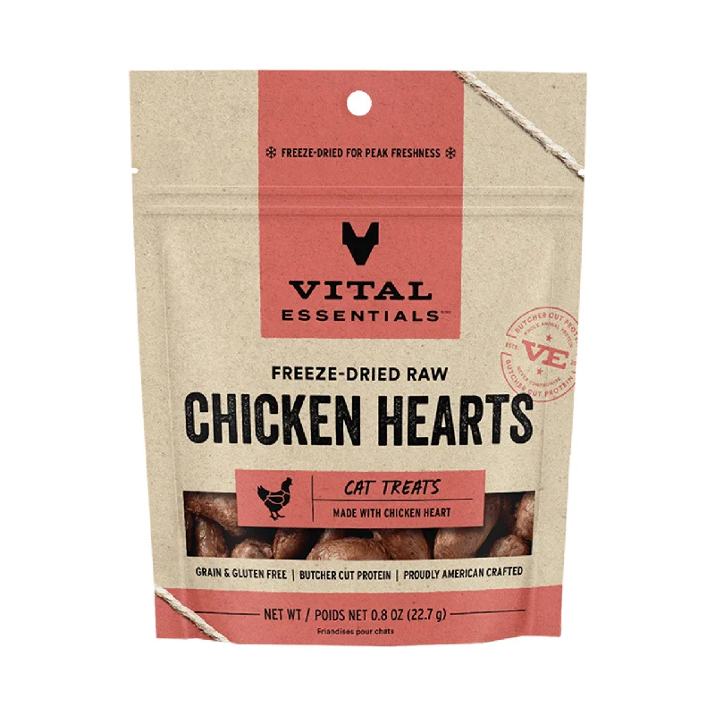 VITAL ESSENTIALS Freeze-Dried Chicken Hearts, 23g