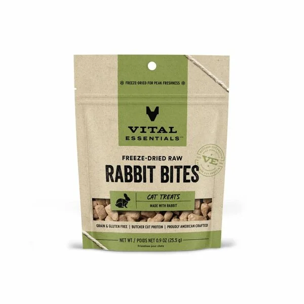 VITAL ESSENTIALS Freeze-Dried Rabbit Bites, 25g