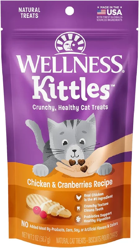 WELLNESS Kittles Chicken & Cranberries, 56.7g