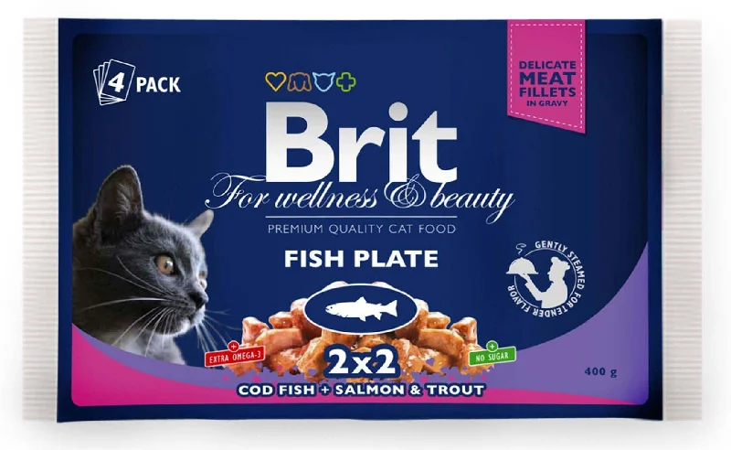 BRIT PREMIUM Riblji obrok, 400g (4x100 g)