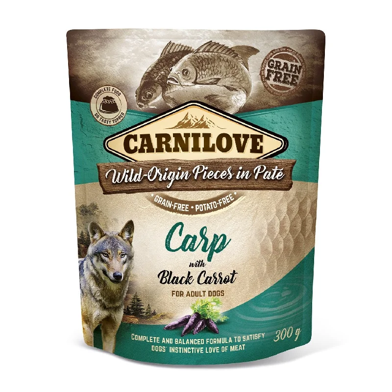 CARNILOVE Wild Origin, pašteta, meso šarana s crnom mrkvom, bez žit., 300g