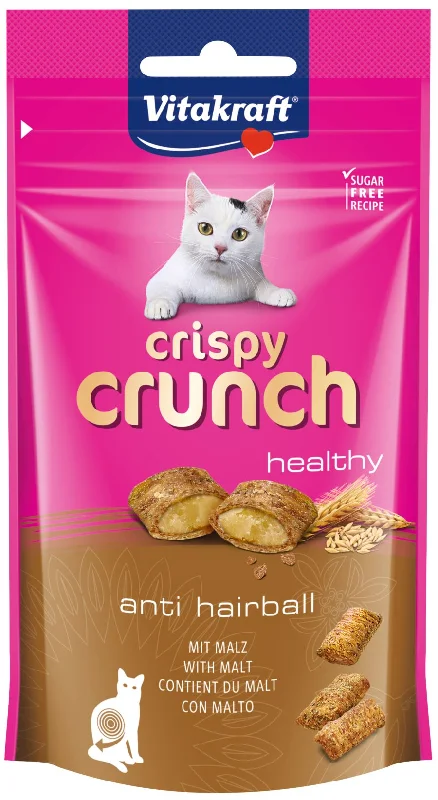 VITAKRAFT Crispy Crunch Malt Anti Hairball, poslastica za mačke, 60 g