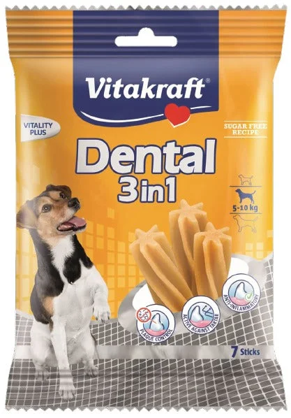 VITAKRAFT Dental fresh, 3u1, poslastica za pse od 5 - 10kg, 120g